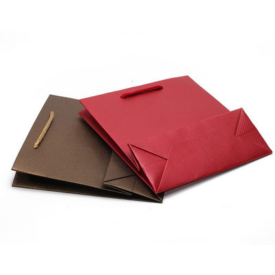 Twill Grain সুস্বাদু কার্ডবোর্ড কাগজ Tote উপহার ব্যাগ জুয়েলারী প্যাকেজিং ধারক