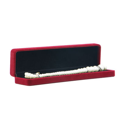 OEM ODM উচ্চ শেষ বেসমেট জুয়েলারী বক্স বিলাসিতা কাস্টমাইজযোগ্য লোগো রেড বেসমেট জুয়েলারী বক্স