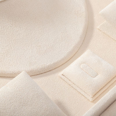 কাস্টমাইজযোগ্য প্রিমিয়াম ভেলভেট জুয়েলারী ট্রে OEM জুয়েলারী ট্রে জুয়েলারী সেট জন্য প্রদর্শন